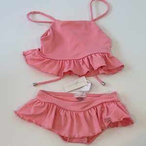 Planet‎ Sea Ruffled Pink Bikini